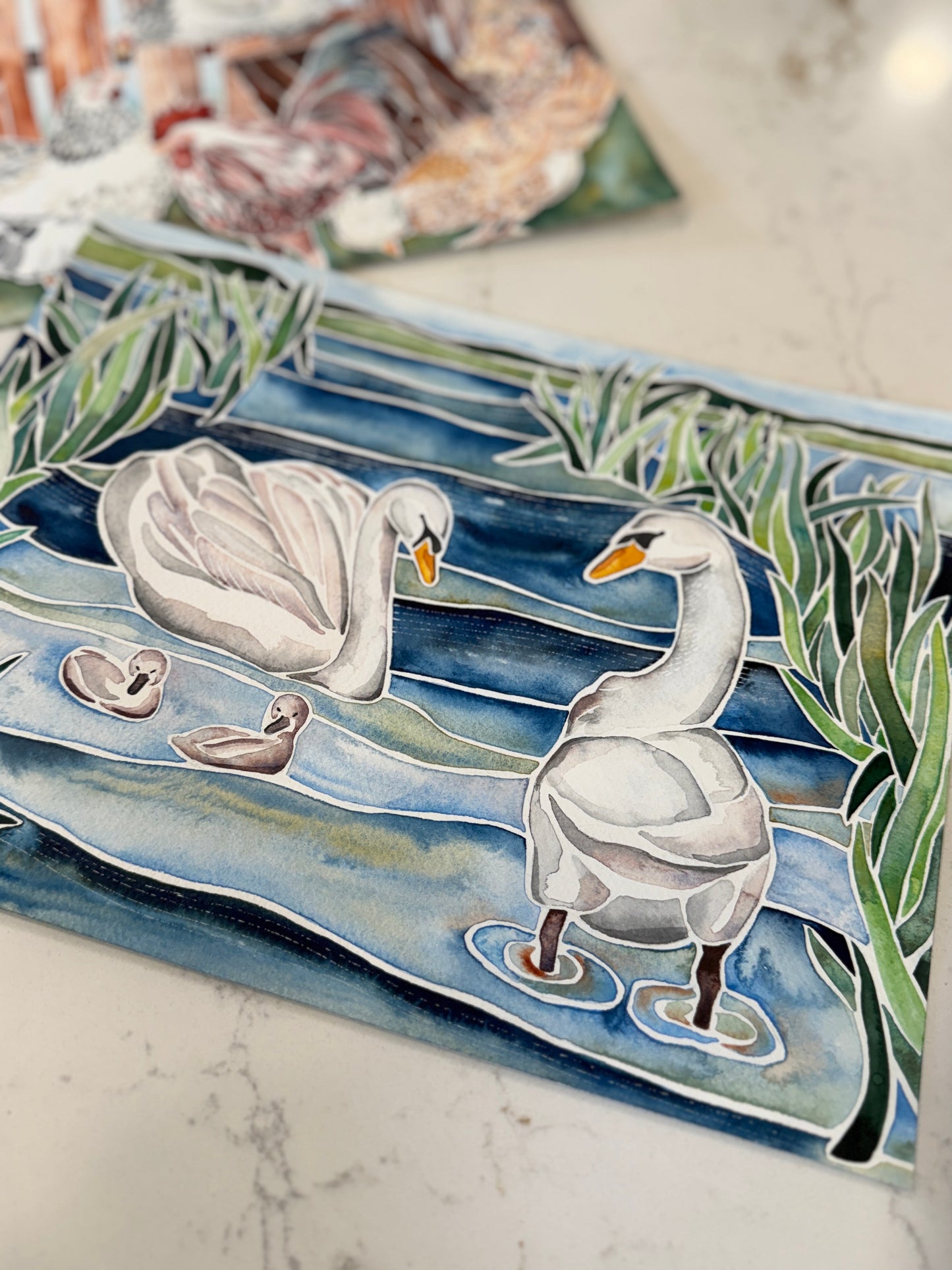 Swans on Point