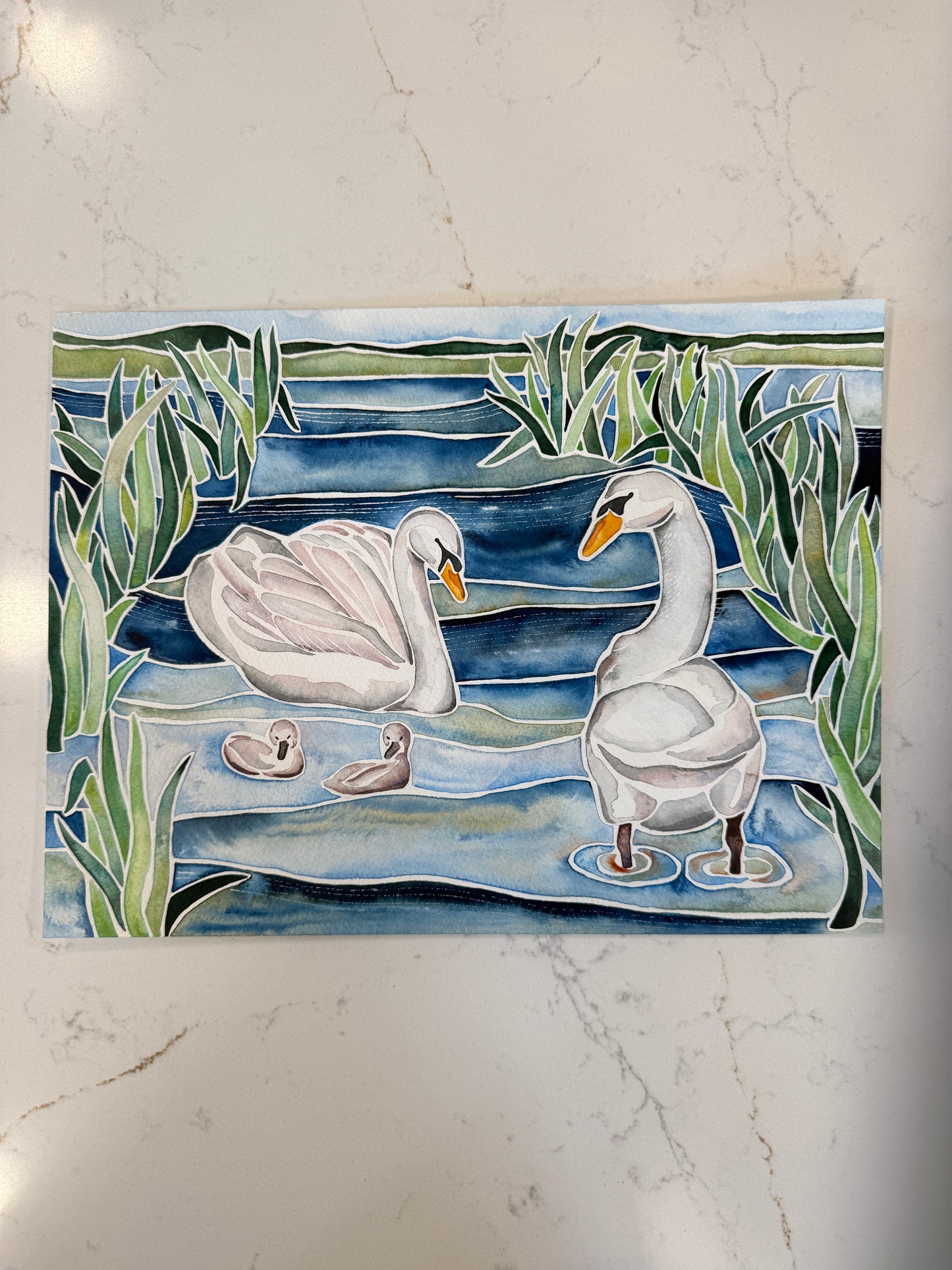 Swans on Point