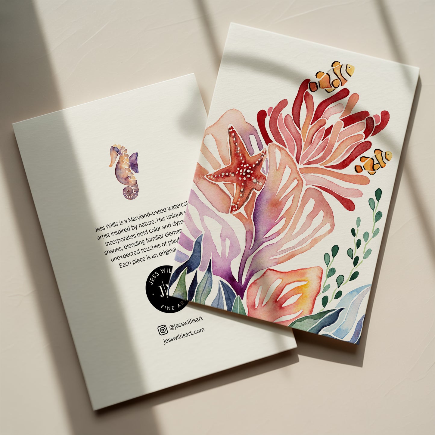 Colorful Corals Card