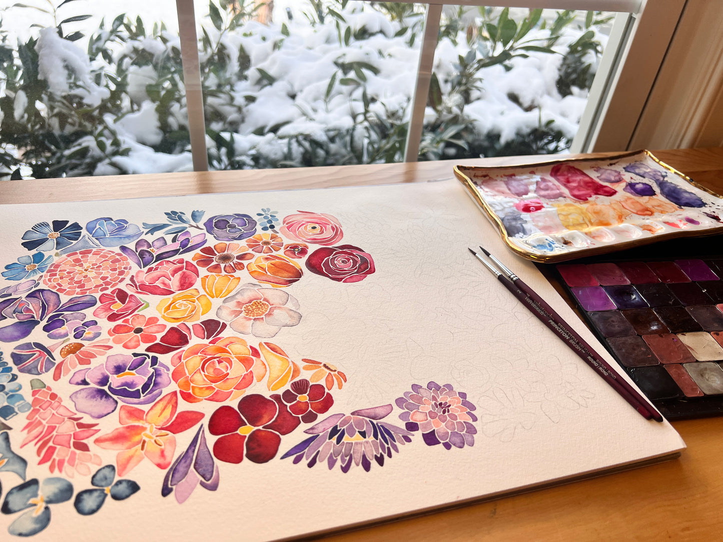 Ombre Florals