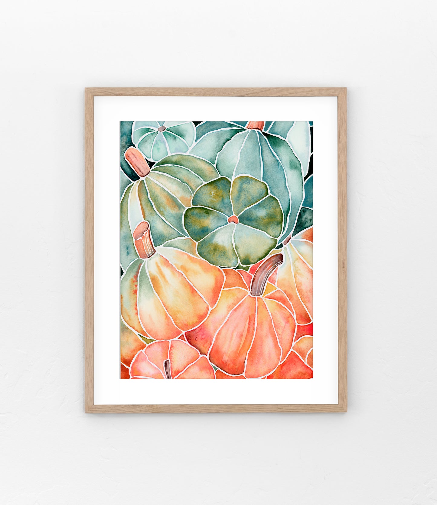 Ombre Pumpkins Print- 5x7