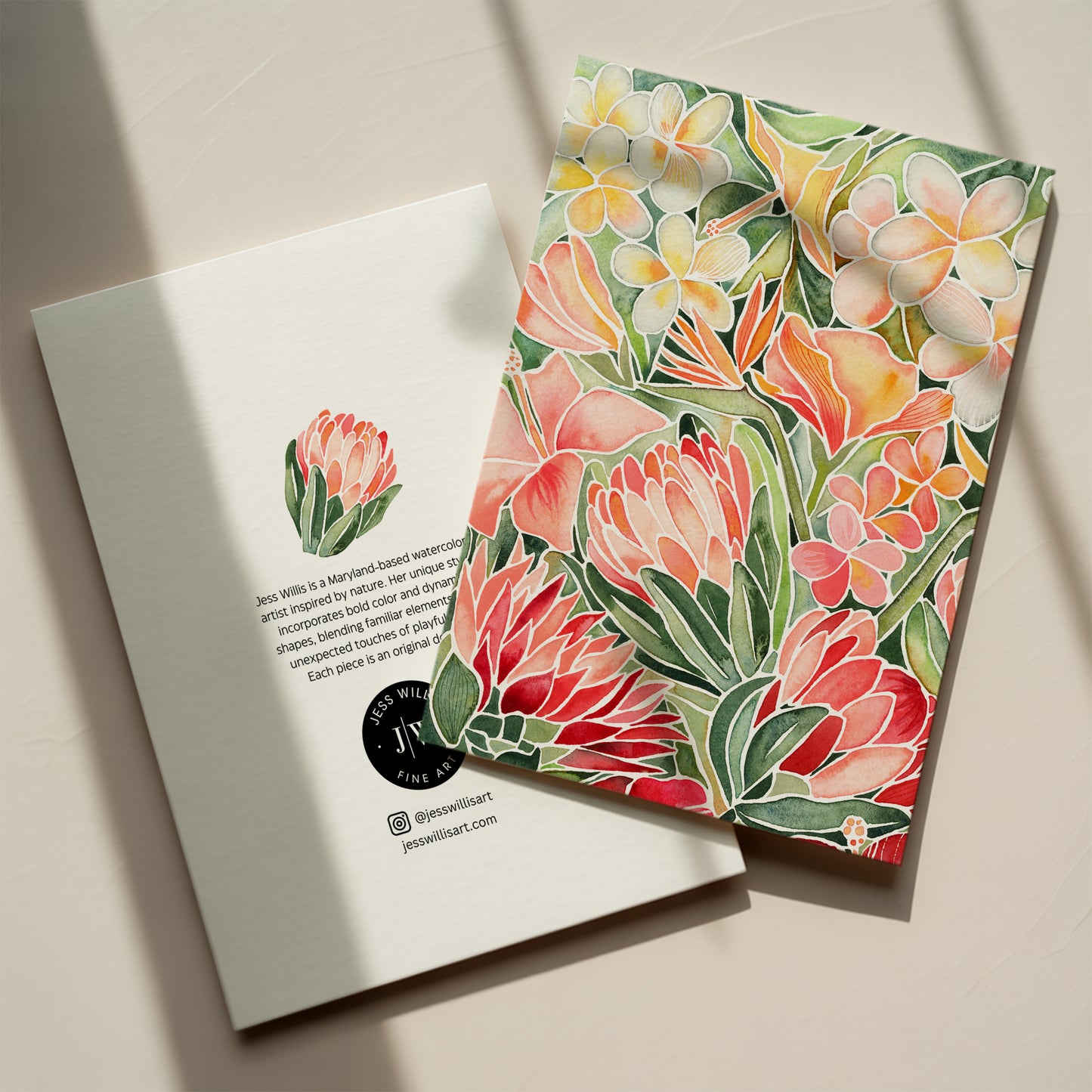 Tropical Florals Card