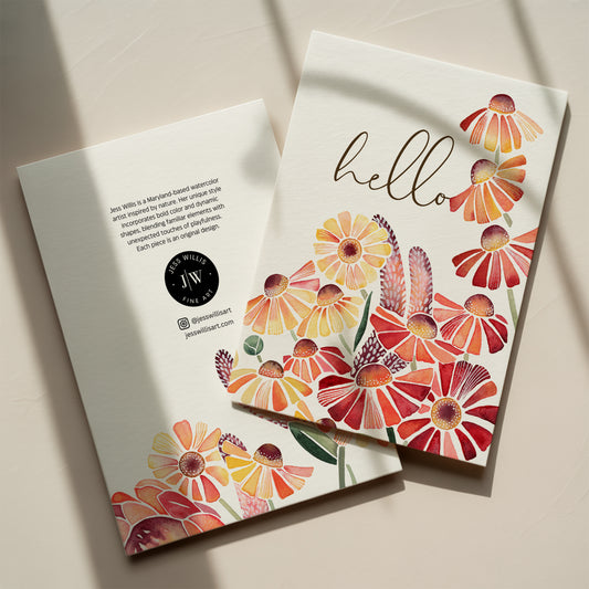 Hello Fall Florals Card