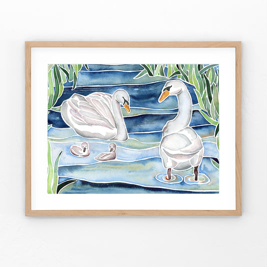 Swans on Point